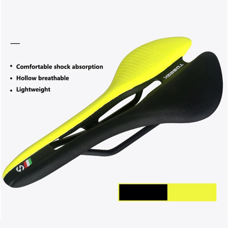 /ODM TOSEEK Bicycle Saddle Racing MTb Road Mountain Bike Seat Hollow Ergonomics Bike Seat Cushion Cycling Saddle Accessories