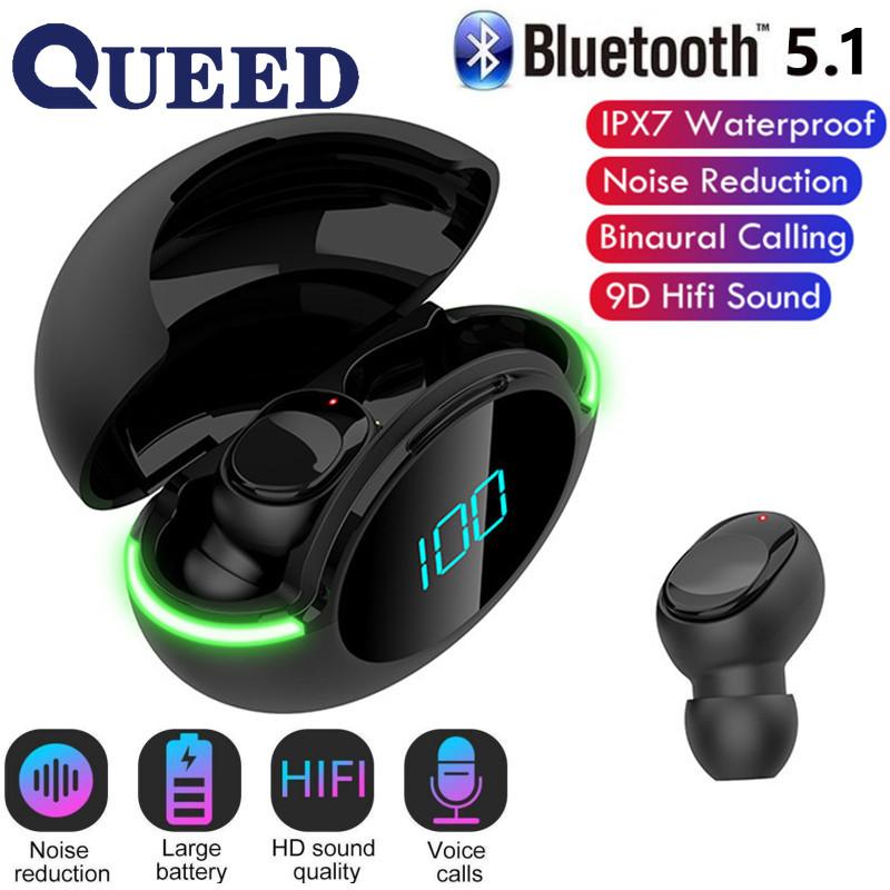 Новая беспроводная Bluetooth-гарнитура с мини-светодиодным сенсорным номером появляется в ушах с охлаждением ушей