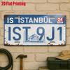 Istanbul Hagia Sophia License Plate AL Sign - Vintage Durable Metal Plaque Wall Decor, Home Office Bar Man Cave Wall Art