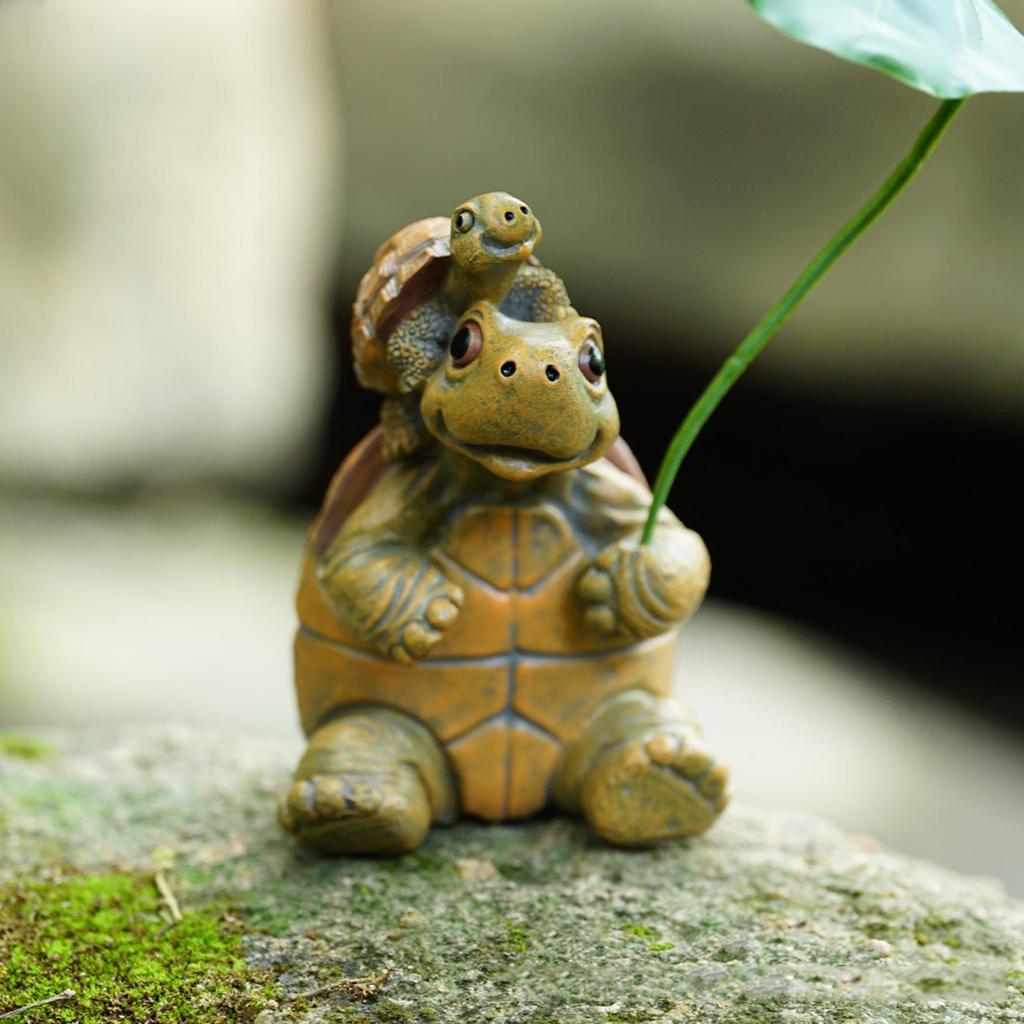 Miniature Sea Turtle Figurines Tortoise Statue Animal Landscape Decor Resin Fairy Garden Landscape Animal Tortoise For Offices