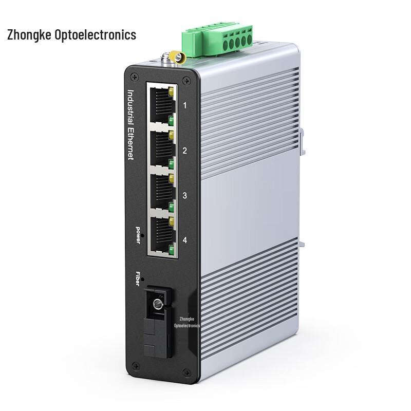 Zhongke Industrial Gigabit Single Fiber Optic POE Converter