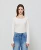 NOTIA Soft Wide Neck T-Shirts - Ivory