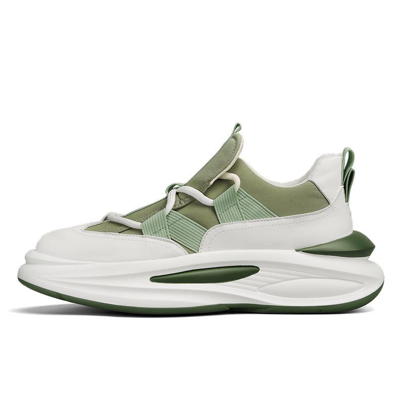 Мужские весенние новые дышащие легкие спортивные туфли на мягкой подошве, модные повседневные туфли на толстой подошве, увеличивающие рост