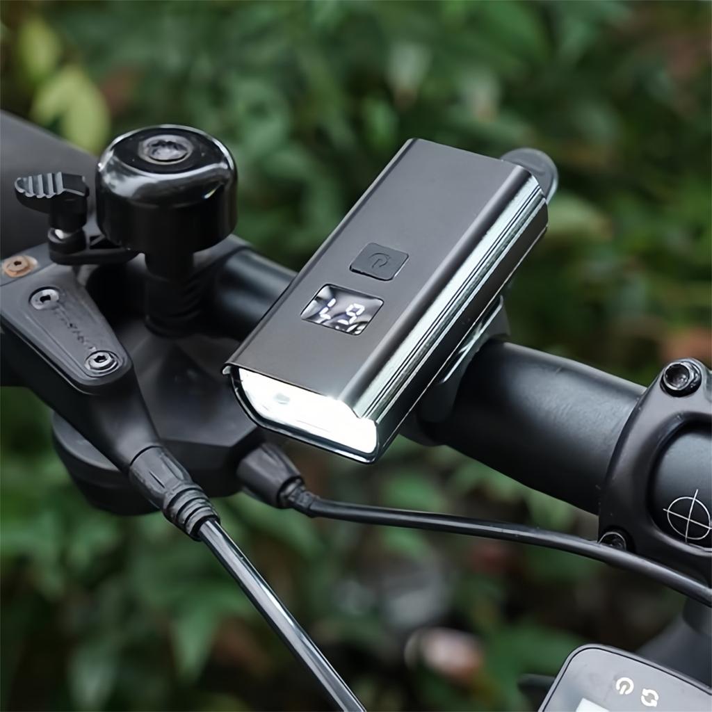 Front Light 6 Gear Headlight for Night Riding with Type-C Charging