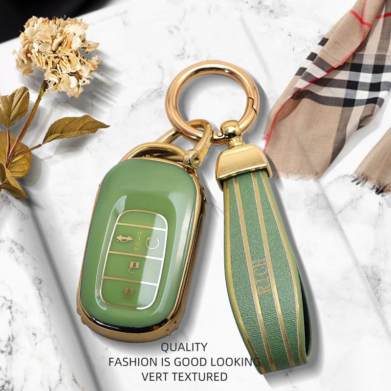 Новое поступление, роскошный чехол для дистанционного ключа для Honda Civic 11 Accord Vezel 2022, защитный чехол-брелок для автомобиля