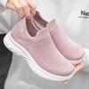 Fashion Woman Casual Sports Shoes Soft Sole Running Shoes Women Summer Fashion New Woven Slip-on Shoes Ladies Flat Casual Walking Shoe