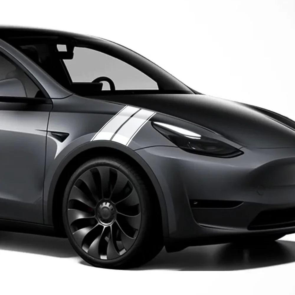 Автомобильная наклейка для Tesla Model 3 Y Наклейки на крылья автомобиля Водонепроницаемая виниловая декаль Наклейка Индивидуальный Автомобильный Экстерьер Автоаксессуары