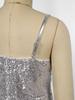 Girls Character Cosplay Costume Spaghetti Straps Bell Bottom Shiny Sequins Zipper Jumpsuit Movie Role Play Dress