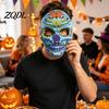 Comfortable Carnival Face Cushion Day of The Dead Skull Masque, Halloween Sugar Full Party Masque Masquerade Accessory for Cosplay, Mexican