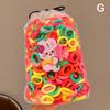 100Pcs Colorful Basic Nylon Ealstic Hair Band Kids Girls Ponytail Holder Ties
