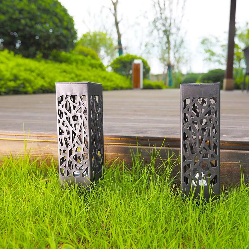 Pailide Solar LED Hollow Outdoor Landscape Lamp (4-Pack)