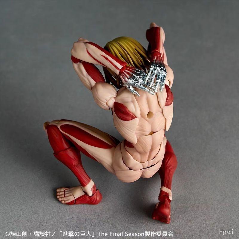 Новая Атака Титанов Удивительная Ямагучи Revoltech Nr068 Женская Особь Энни Леонхарт Фигурки ПВХ Коллекционная Фигурка Модель Игрушка Подарок