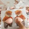 3D Милый Щенок Наклейка Сжимаемый Сиба-ину Чехол для Телефона Украшение Детский День Рождения Подарок Фестивальные Принадлежности
