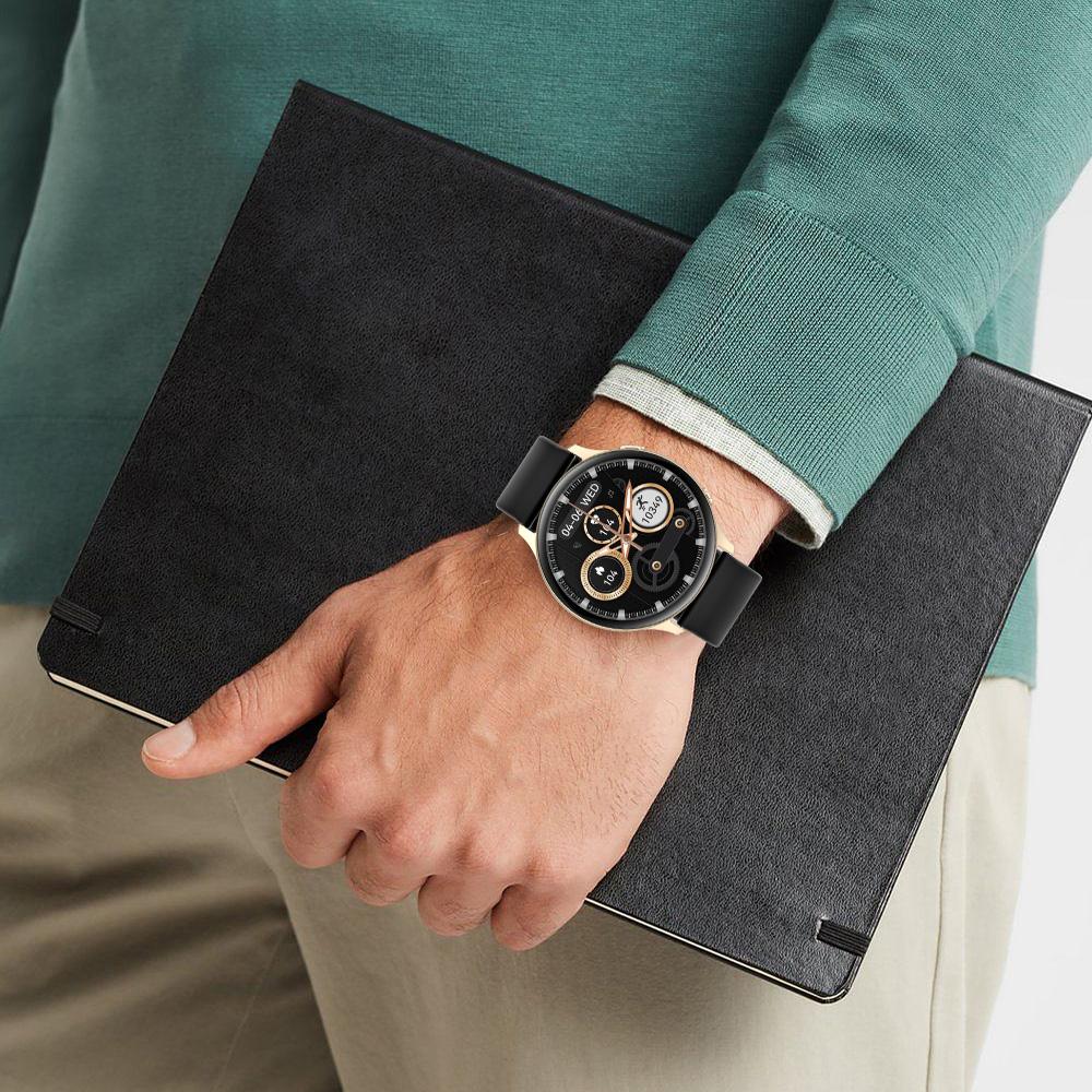 Мужские умные часы Bluetooth телефонный звонок женские умные часы цифровой монитор температуры тела спортивные водонепроницаемые часы для Android