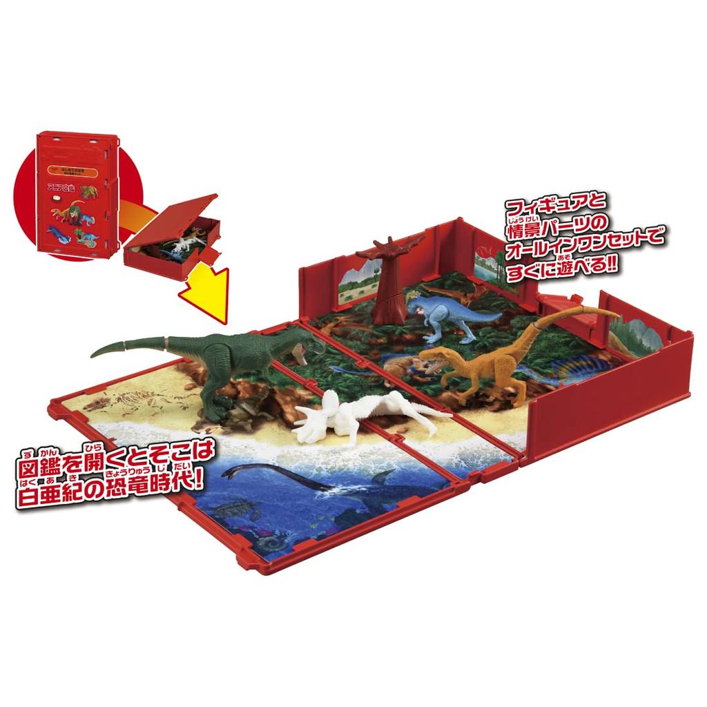TAKARA TOMY Ania Ania Иллюстрированная книга First Dinosaur Land Strongman Set Animal Dinosaur Toy Возраст 3+