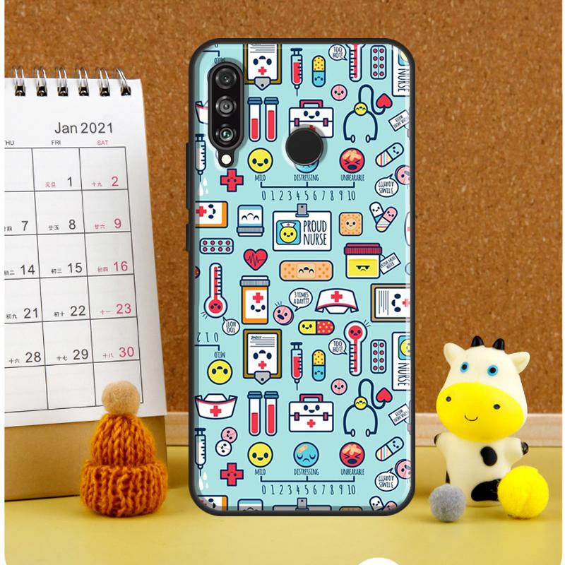 Мультяшный Доктор Медсестра Для Huawei Nova Y61 Y60 Y70 Y72 Y73 Y90 Y91 12i 11i 3i 7i 8i 9 10 SE P20 P40 P30 Lite Чехол