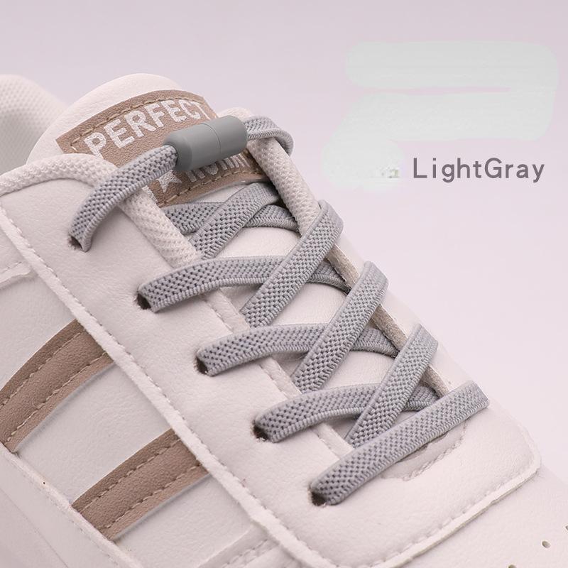 Elastic Laces Sneakers Colorful Options No Tie Shoelace for Sports Round Shoelaces Without Ties Kids Adult Shoes Accessories
