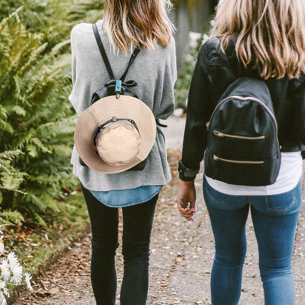 New Colorful Hat Clip for Travel On Bag Luggage PU Leather Hat Holder Clip Multifunctional Duck Clip Clasps Outdoor Accessory