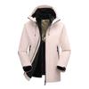 Men's and Women's Three-in-one Spring and Autumn Retro Color-blocked Hooded Windproof and Waterproof Mountaineering Jacket