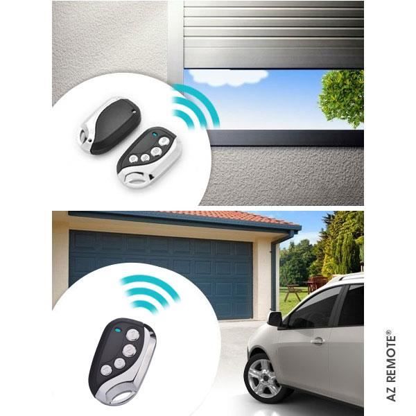 Универсальный пульт дистанционного управления - SHOP-STORY - AZ REMOTE - Набор из 2 штук - 4 канала - 433,92 МГц - Инструкция на французском языке