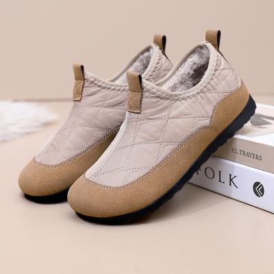 Зимняя обувь женские хлопковые туфли мягкая подошва удобные бархатные туфли морозостойкие и теплые сноубутсы универсальные повседневные короткие ботинки