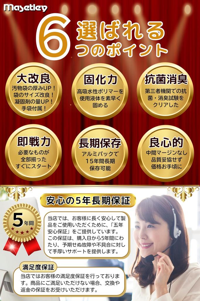 MASETLEY Simple Emergency 100 Easy Товары для предотвращения стихийных бедствий, контролируемые Disaster Prevention, антибактериальные, срок хранения 15 лет, портативный туалет для предотвращения стихийных бедствий