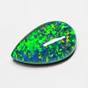 Lab-Created Opal Loose Gemstone Doublet Multi Color 15.35 ct Pear Cut for Jewelry Making and Crafts