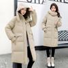 Пуховик женский 2025 новый корейский хлопковый жакет средней длины пуховик большого размера свободный утолщенный осенне-зимний жакет