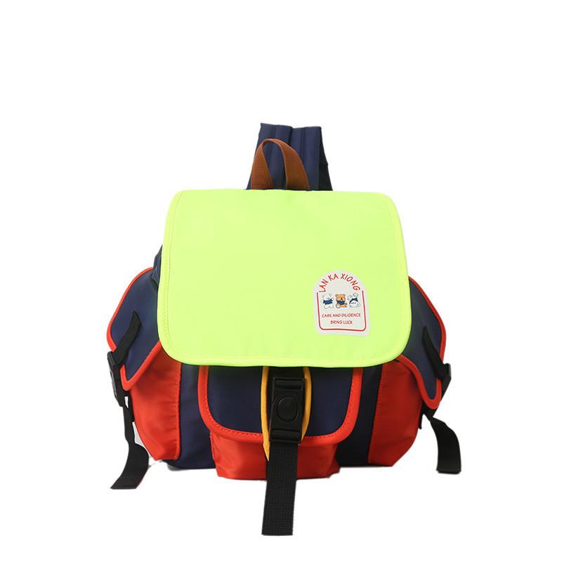 Fashionable Contrasting Color Canvas Backpacks For Boys And Girls Outings Daily