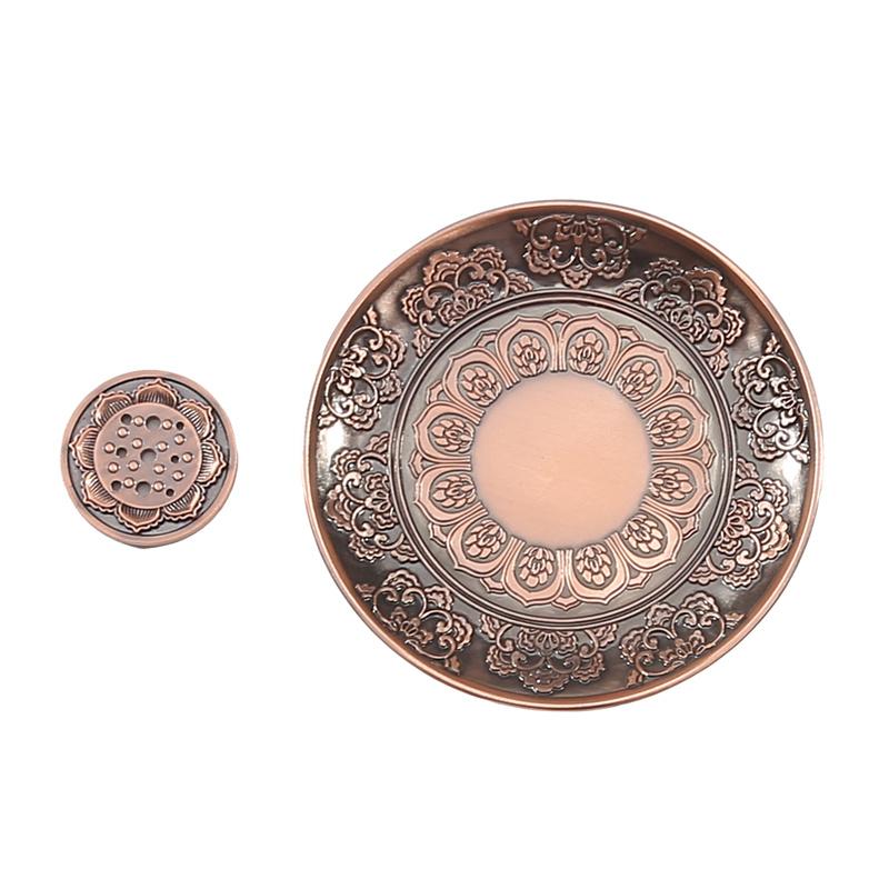 Винтажный настольный медный держатель для благовоний, внутренний и наружный держатель для благовоний, украшения для дома