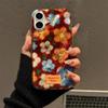 Perforated Vortex Shell IND Retro Small Flower Phone Case For iPhone 11 12 13 14 15 16 17 Pro Max XR X XS 7 8 16 Plus Soft Cover