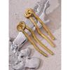 Yhpup 316l Stainless Steel Snake Chain Knot Tassel Long Hanging Drop Earrings Statement Metal Charm Daily Jewelry Waterproof