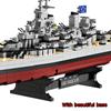 Non-Toxic 2228+Pcs Ww2 Military Model Blocks Warships Lowa Class Uss Missouri Battleship Building Blocks Moc Classic Toy For Kids Children Gift