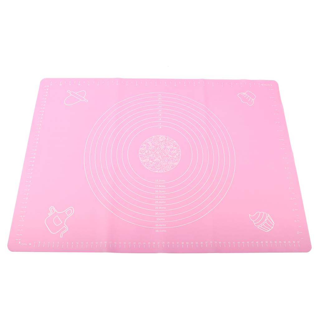 Silicone Knead Mat with Scale Chopping Board Nonslip Baking Tool Heat Resistant Oven Mat