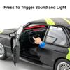 1:24 Scale M3 M4 Car Model Toy Diecast Metal Doors Opened Wheel Steering Miniature Racing Cars Models Sound Light Toys for Boys