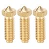 3Pcs 3D Printer Brass Nozzle Kit for Anycubic Kobra 2 Kobra 2 Pro Kobra 2 Maximum Kobra 2 Plus