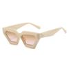 New European and American Cat Eye Small Frame Sunglasses, Fashionable and Trendy Women's High-end Thick Frame Sunglasses