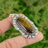 Daughters Day Sale Natural Tiger's Eye 925 Silver Engagement Artisan New Pendant