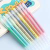 Флуоресцентная гелевая ручка 0,6 мм, акриловые гелевые чернила, быстросохнущая, для заметок, ведения дневника, цветового кодирования, выделения
