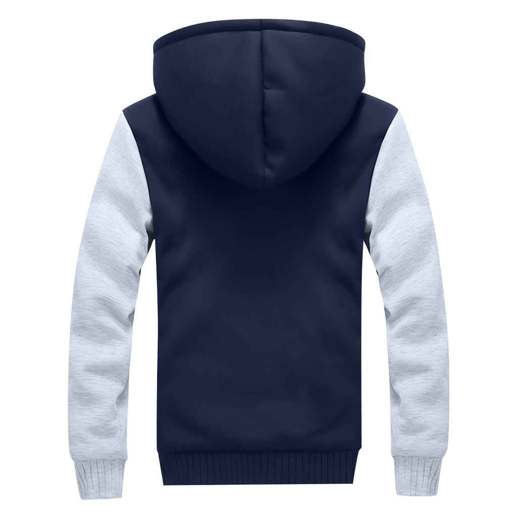 Модная мужская осенне-зимняя теплая повседневная куртка на молнии с длинным рукавом, пальто, топ