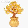 Высококачественное золотое хрустальное дерево удачи, благоприятное желаемое богатство, украшение для дома и офиса, украшение, статуя, открытие, лучший подарок