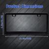 2 Pcs Grey Black Leopard Print License Plate Frame Cheetah License Plate Frames Personalise Stainless Steel Funny Design Compatible with Standard