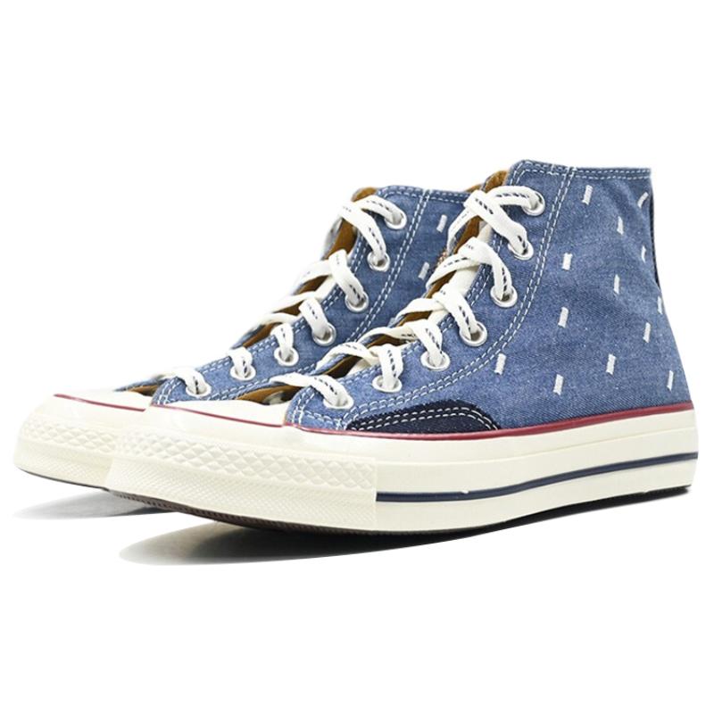 Converse 1970-е Chuck Taylor All Star hi Повседневная Мода Высокие парусиновые Унисекс Светло-голубые
