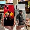 Чехол для телефона RDR2-Артур Морган для iPhone 17, 16, 15, 14, 13, 12, 11 Plus, Pro Max Мягкий прозрачный чехол