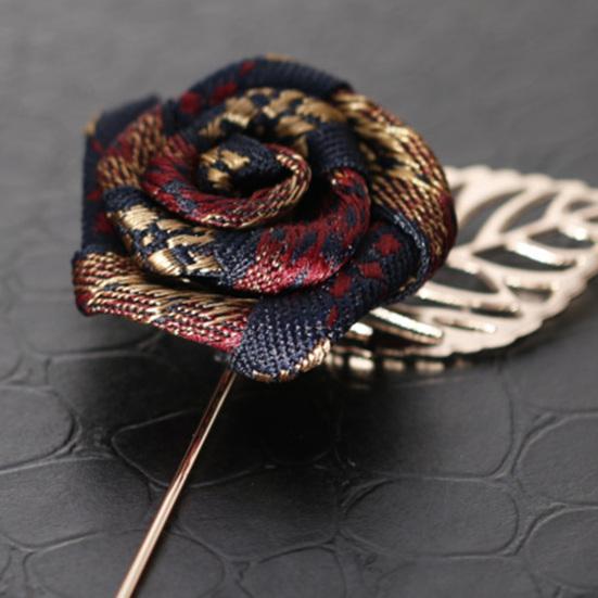 Брошь-булавка в форме розы, аксессуар со стразами, гальваника, блестящая брошь с лацканами, декор одежды