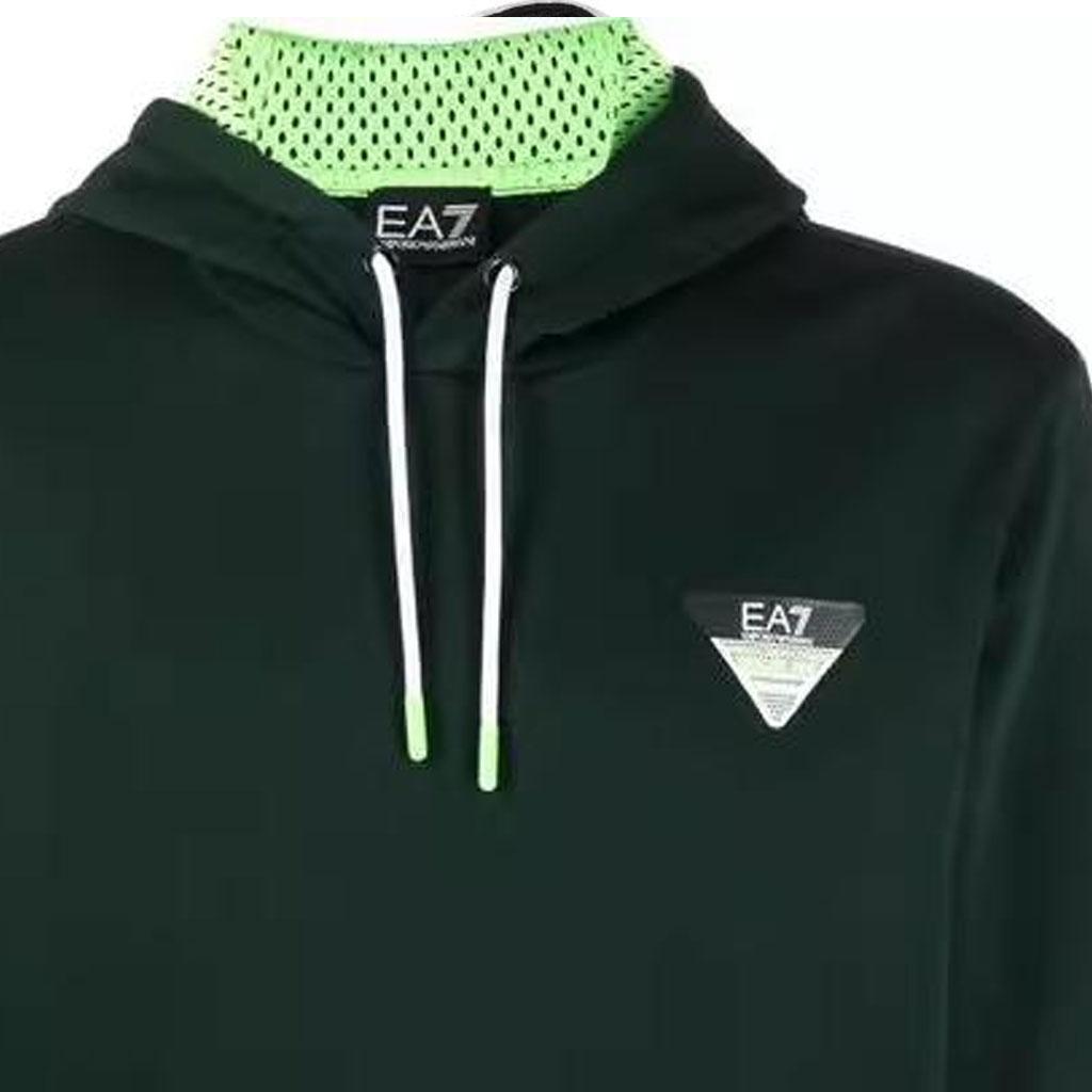 Emporio Armani Толстовка с логотипом однотонная SS23 Мужские худи Зеленый 6LPM72-PJEQZ-1860