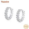 Танциз стерлингового серебра 925 пробы циркон серьги серьги-капли для женщин подарки на свадьбу