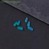 100 Pcs/lot High Quality Silicone Space Beans Sea Carp Fly Fishing Blue Rubber Oval Stopper Fishing Float Fishing Bobber