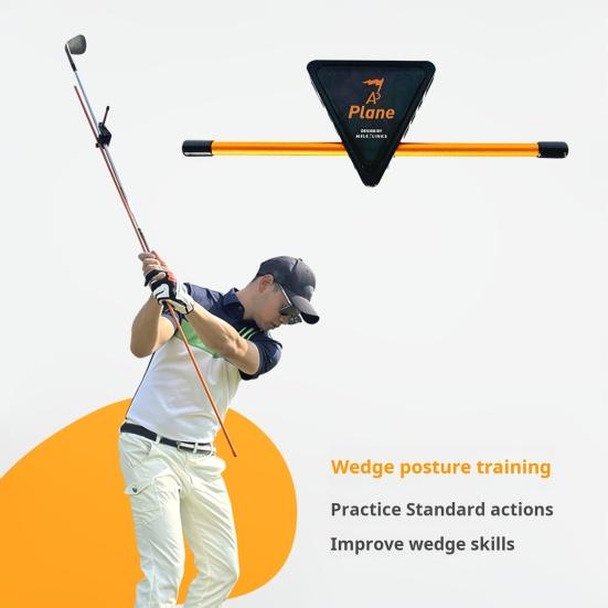 Плоскость для замаха в гольфе Тренажер для отработки ударов по мячу Тренировочное приспособление для отбивания мяча в гольфе Вспомогательное приспособление для отбивания мяча
