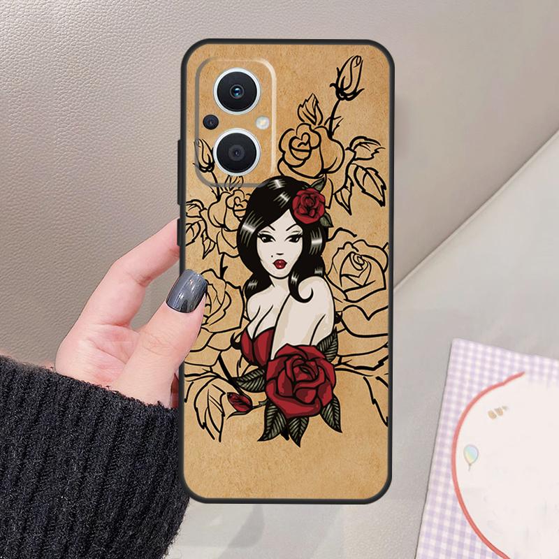 Sailor Retro Art Funda For OPPO Reno 11 12 13 14 Pro 11F 12F 13F 14F 7 8 Lite OPPO Find X9 X6 X5 X8 Pro Case